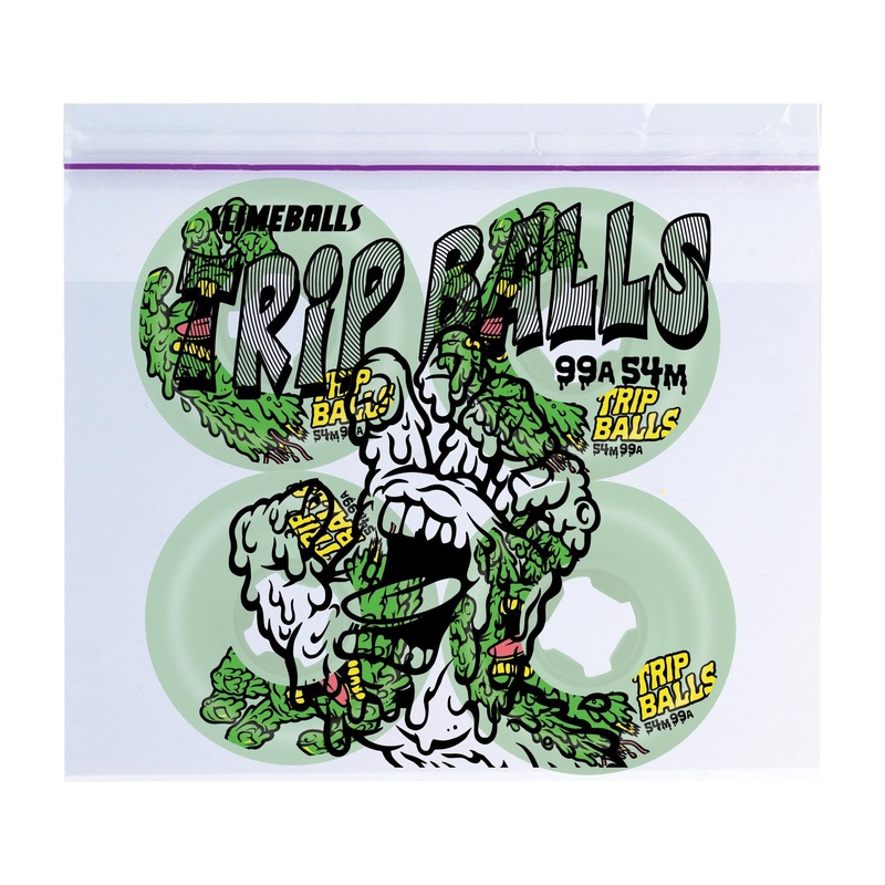 54mm Face Melter Trip Balls Glow In The Dark 99a Slime Balls Skateboard Wheels