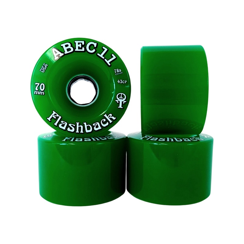 ABEC11: 70mm Flashback Longboard Skateboard wheel 70mm 42.5mm Smooth 78a-Classic