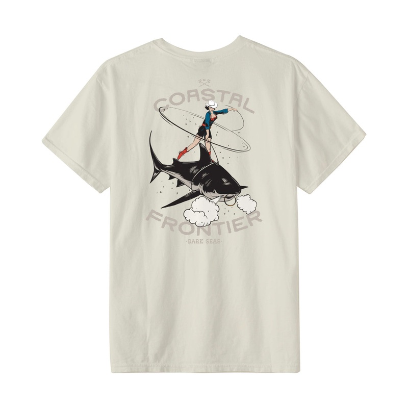 DARK SEAS BULL SHARK TEE ANTIQUE MEDIUM