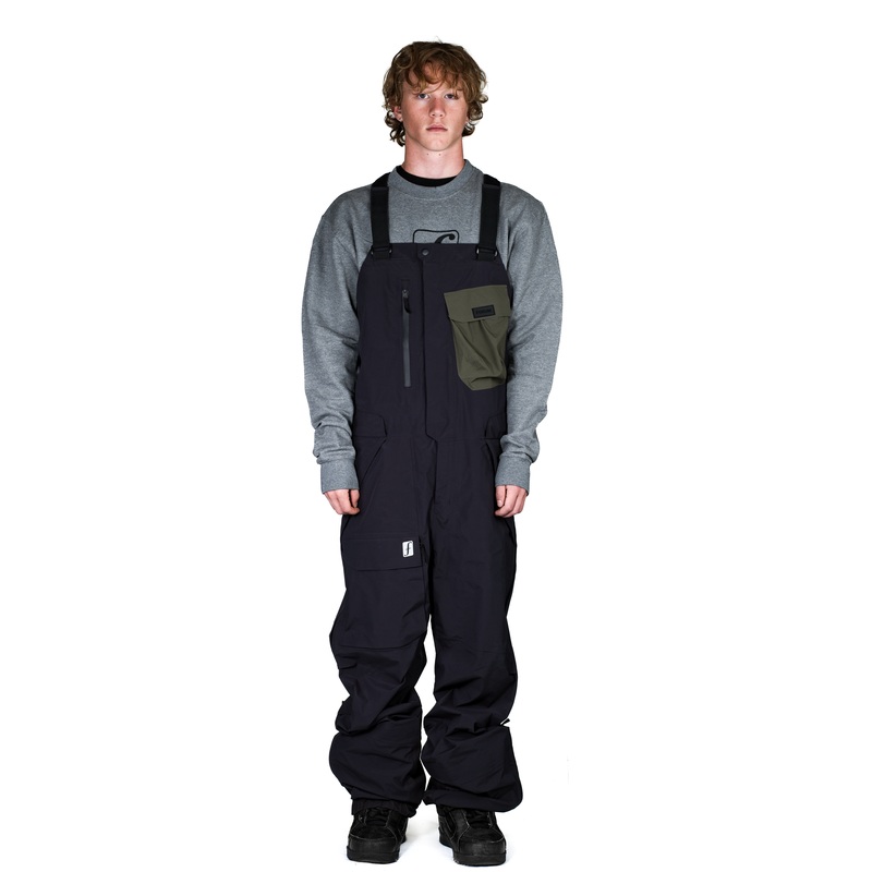 FORUM BACK COUNTRY BIB BLACK Small