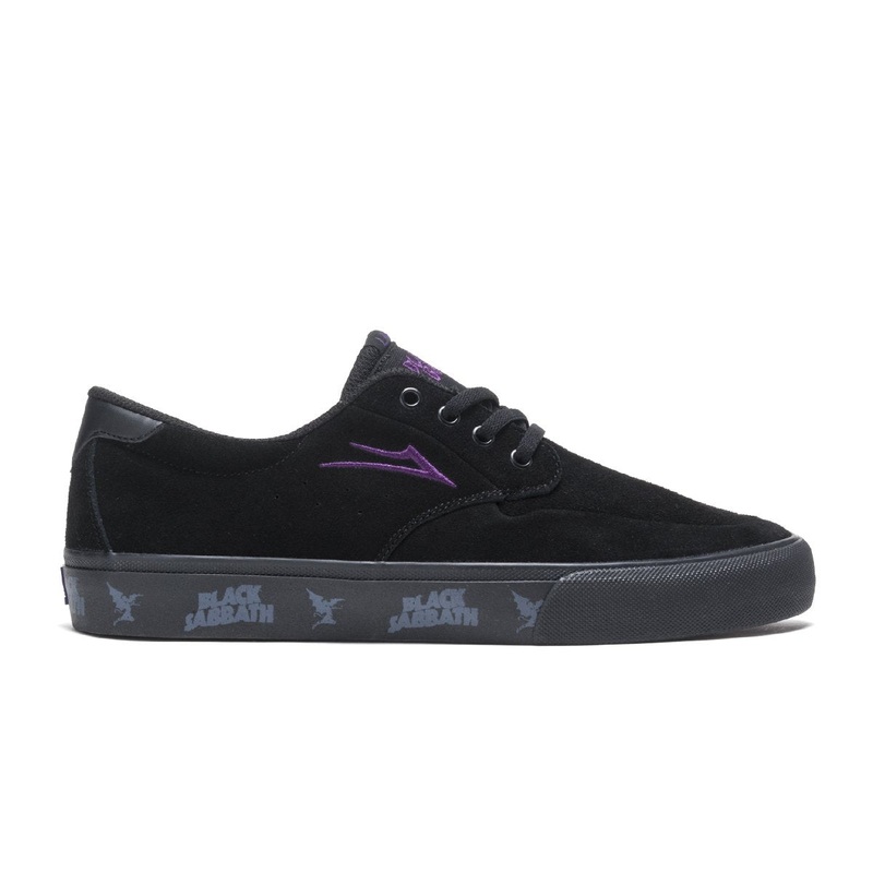 LAKAI X BLACK SABBATH RILEY 3 BLACK SUDEDE 7