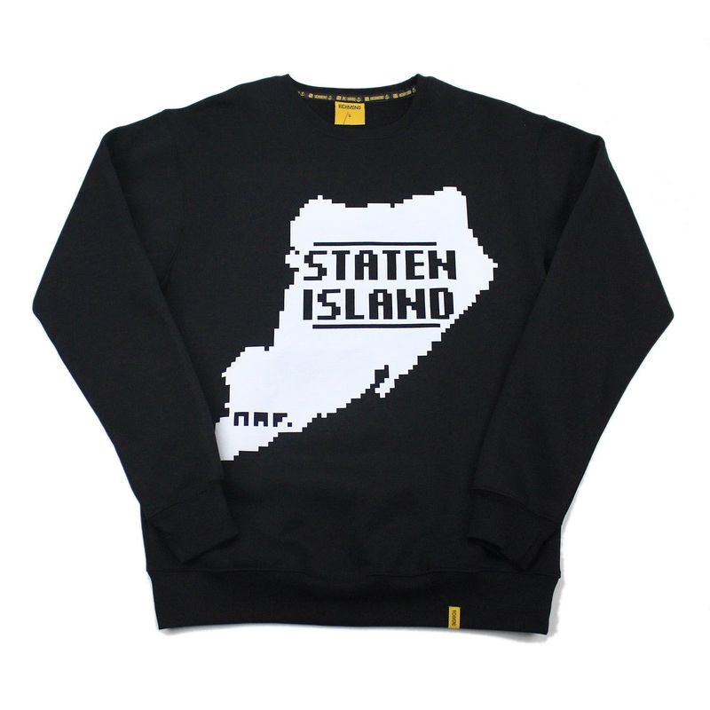 S.I. 8 Bit Crewneck – Mens – Black/White Small