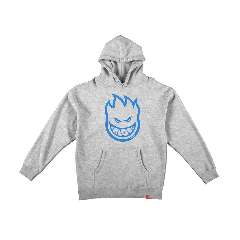 Spitfire Bighead Youth Hooded Sweatshirt YSM Heather Grey/Blue