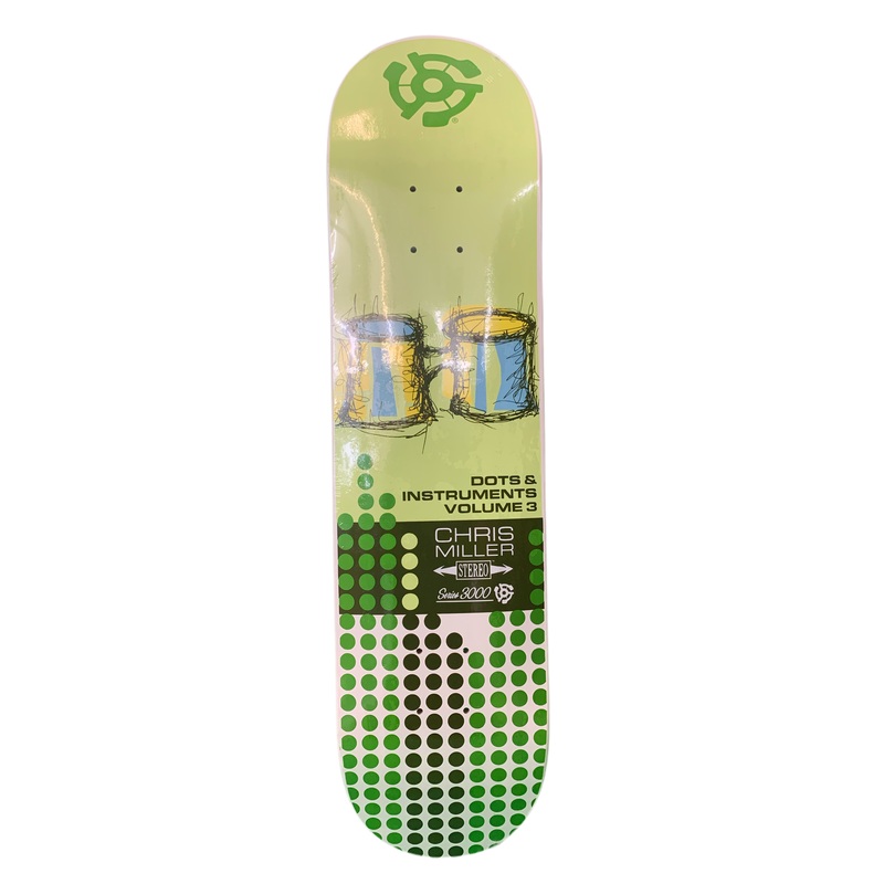 Stereo Chris Miller Dots & Instruments Vol 3 7.75″ Classic Skateboard Deck