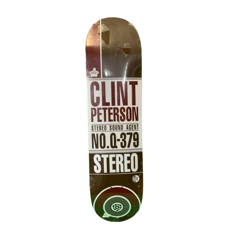 Stereo Clint Peterson Sound Agent NO.Q-379 8″ Classic Skateboard Deck