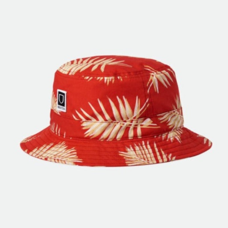 BRIXTON BETA PACKABLE BUCKET HAT ALOHA RED