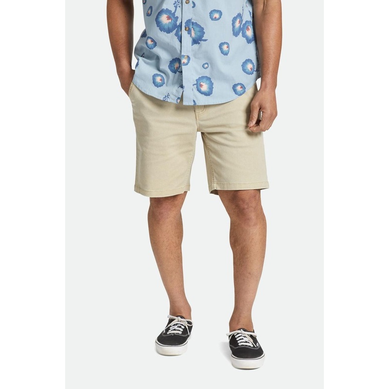 BRIXTON CHOICE CHINO SHORT 19″ SAND VINTAGE WASH 30