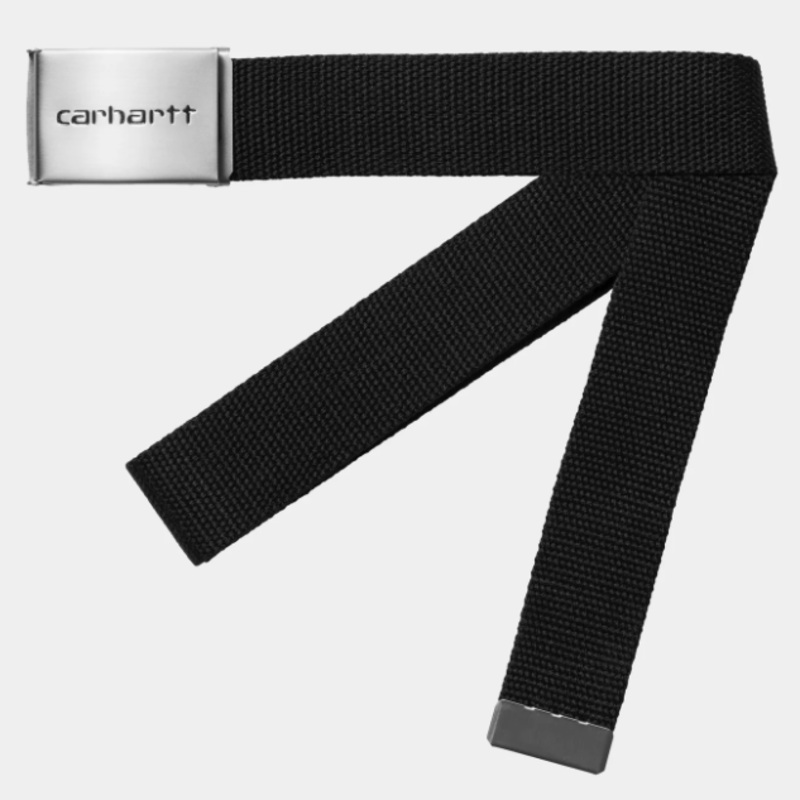 Carhartt WIP Clip Belt – Black/Chrome