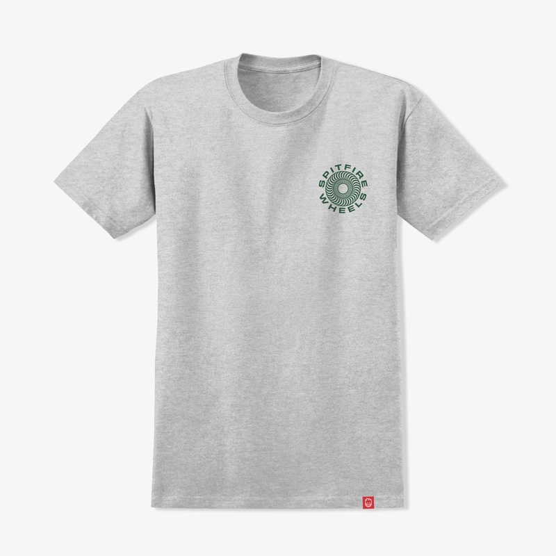 Classic 87 Swirl Tee (Ash/Green) SMALL
