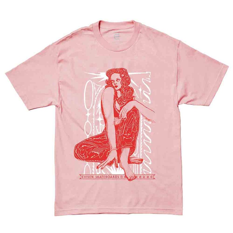 Evisen Skateboards Pulse Sanctuary Tee Light Pink S