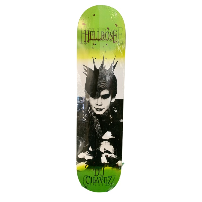 Hellrose DJ Chavez Portrait Green 2005 7.5″ Classic Skateboard Deck
