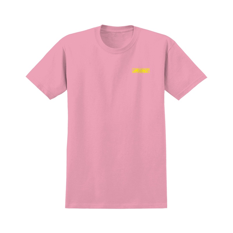 Krooked Moonsmile T-Shirt S Light Pink/Yellow