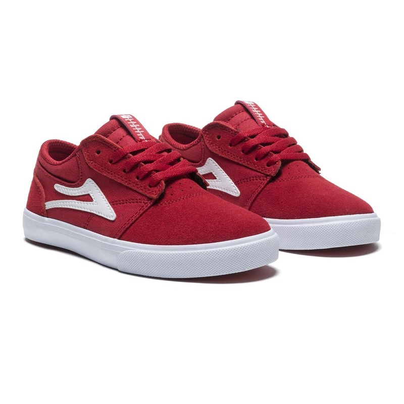 Lakai Shoes Griffin Kids – Flame Suede 1 Red