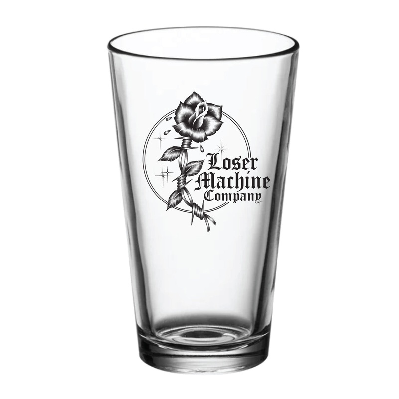 LOSER MACHINE ROSE GARDEN PINT GLASS