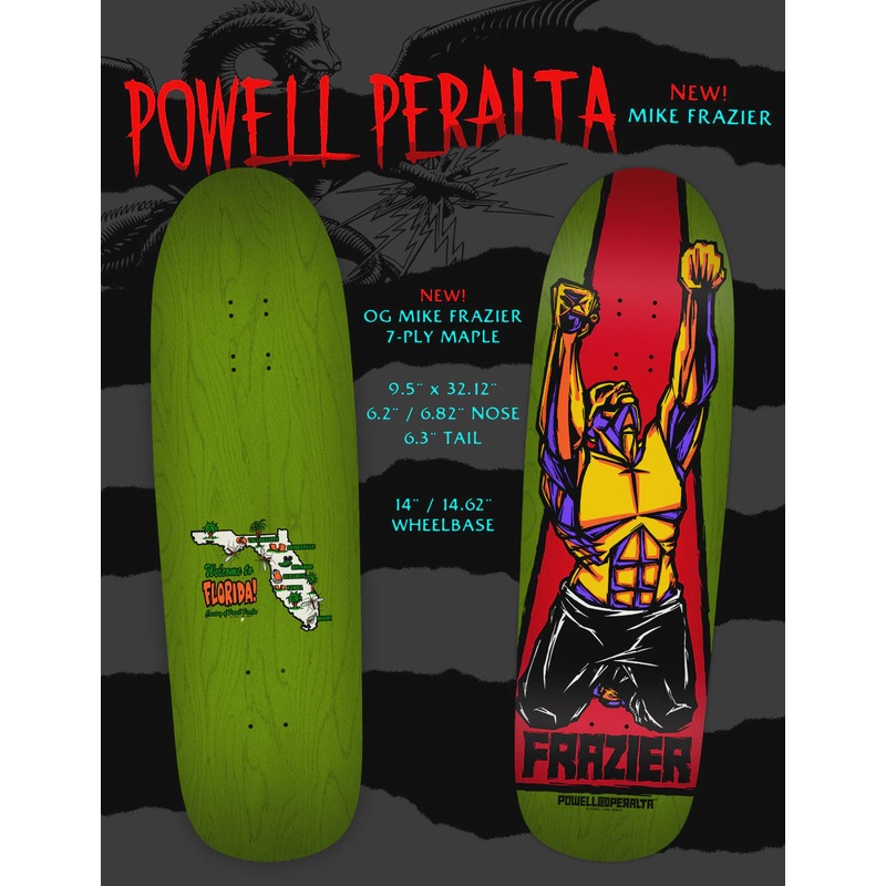 Powell Peralta Frazier Yellow Man Deck 9.5″