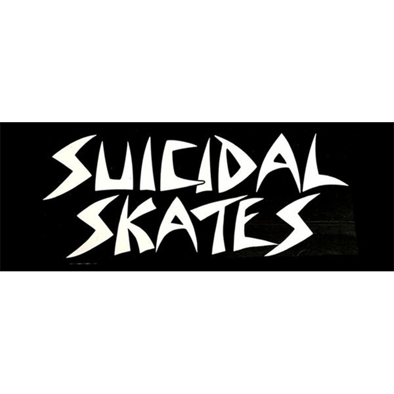 SUICIDAL SKATES LOGO DECAL BLK/WHT