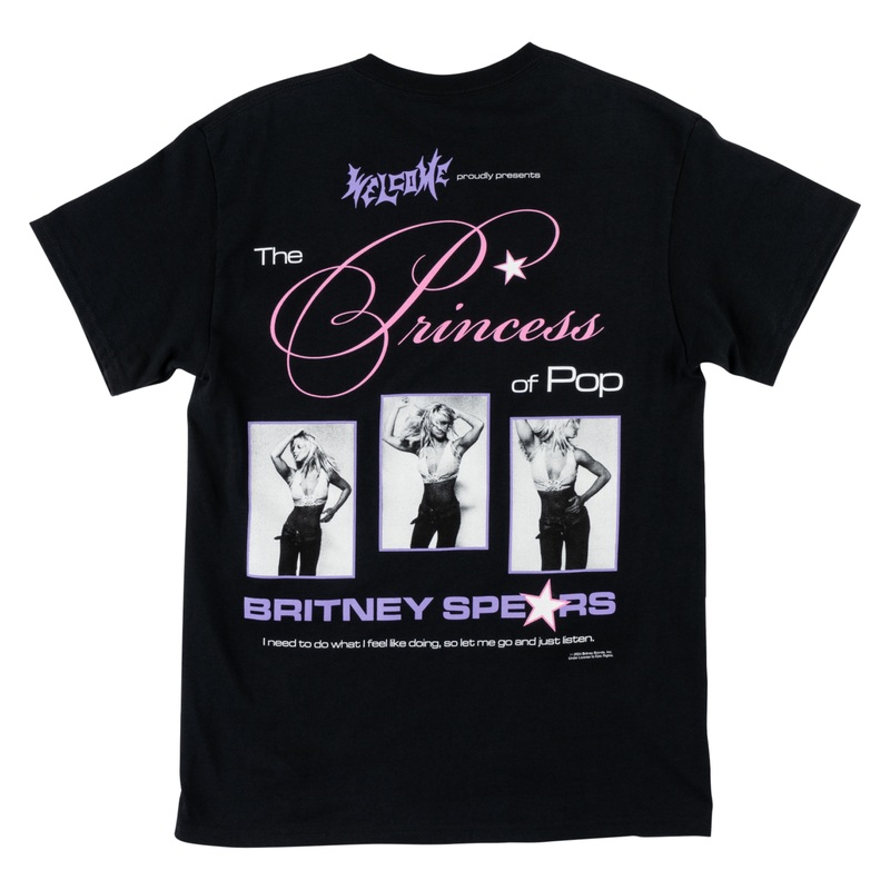 Britney Spears X Welcome – Princess Tee – Black Small