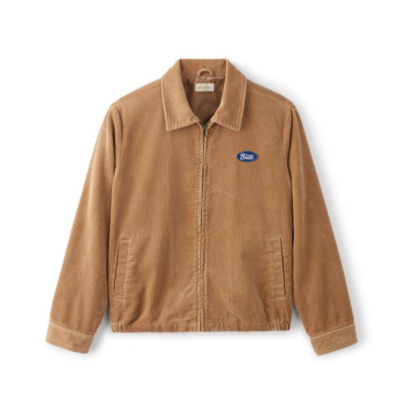 BRIXTON UTOPIA JKT – KHAKI – 100% COTTON SMALL