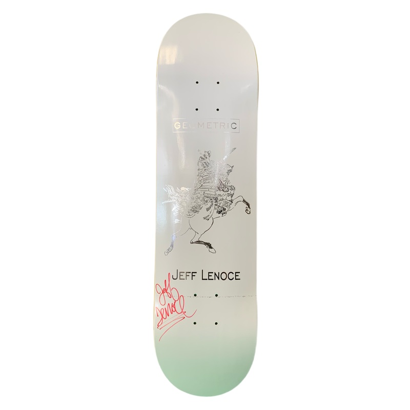 Geometric Jeff Lenoce Signed Guest Model 8.125″ Classic Skateboard Deck