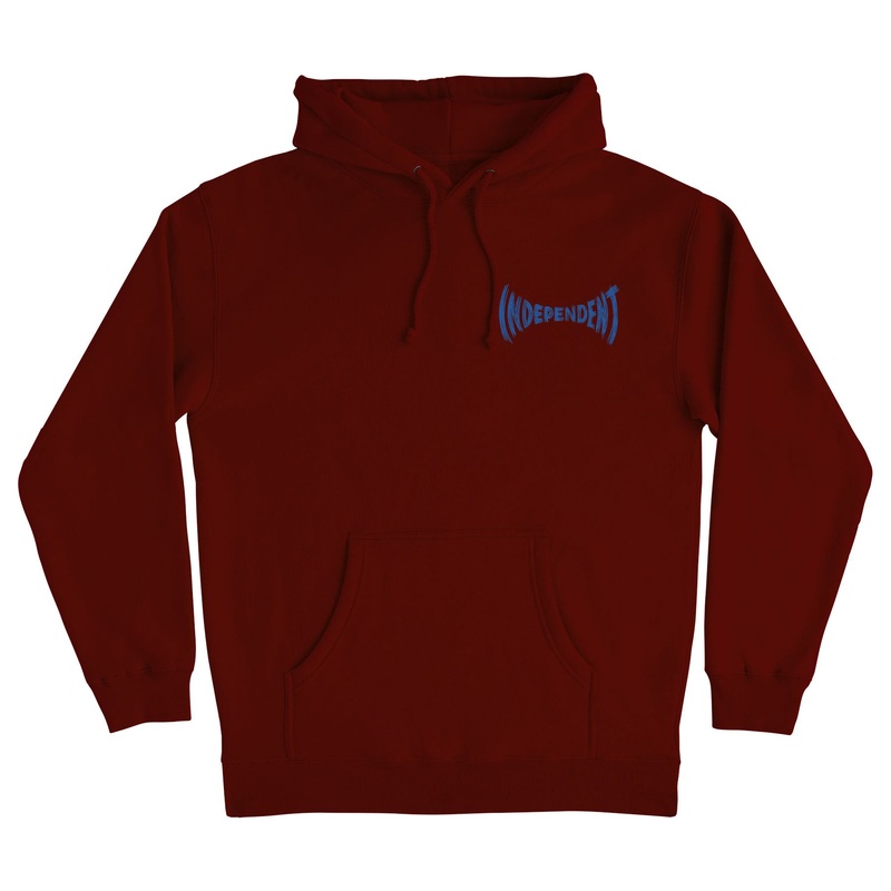 INDEPENDENT HOOD CARVED SPAN MAROON MEDIUM