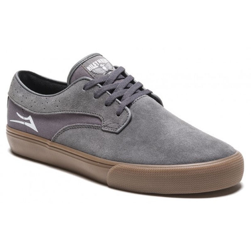 Lakai Shoes Riley Hawk – Grey/Gum Suede 5 Grey