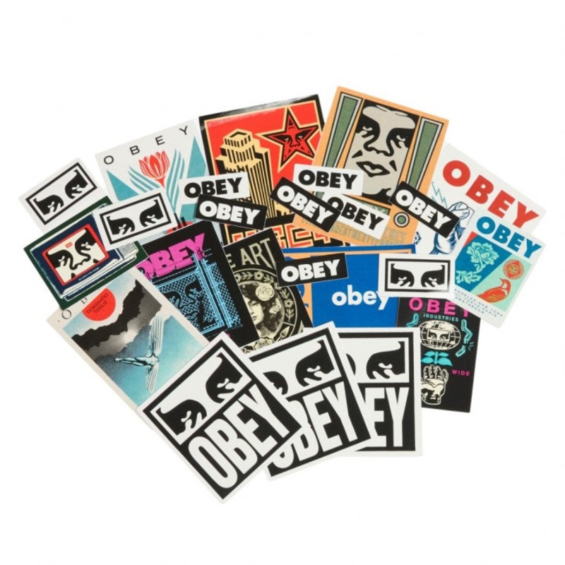 Obey Sticker Pack 7 Multi Pack