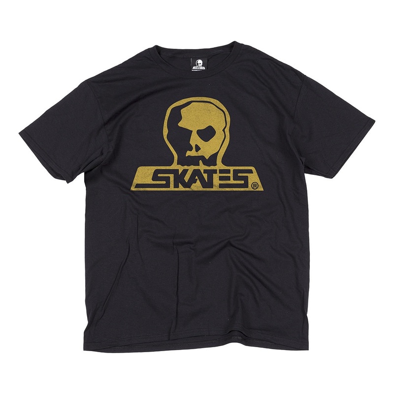 Skull Skates Burbs T-Shirt – Black/Golden Medium