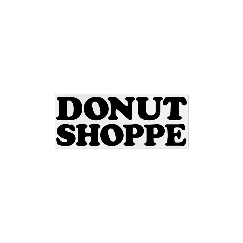 STACKED LOGO 4″ – DONUT SHOPPE STICKER Black