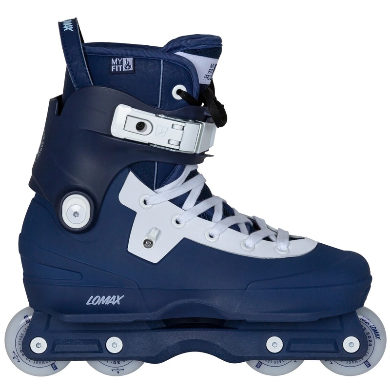 USD Aeon Nick Lomax Pro II 60 Aggressive Inline Skates Complete – Blue/White 7-7.5
