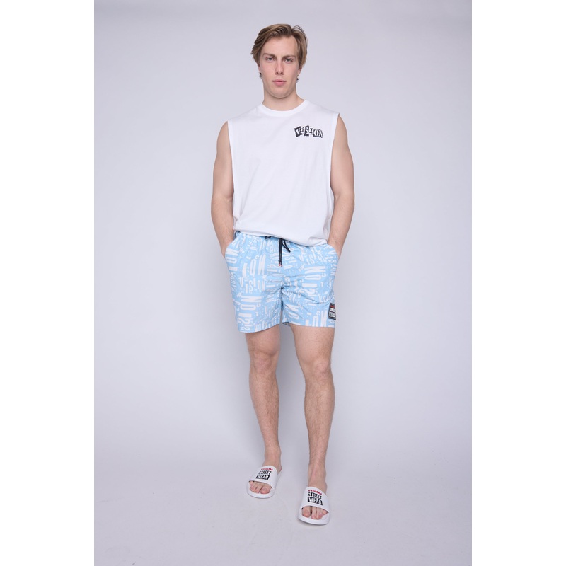 Aop Swim Shorts – Blue Cloud XS