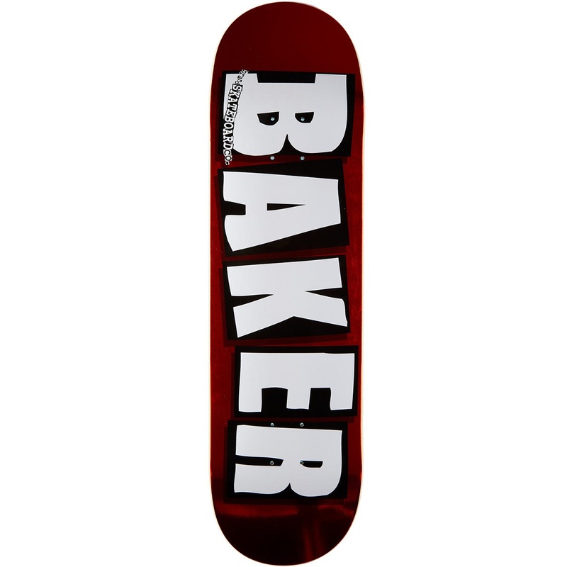 BAKER BRAND LOGO RED FOIL DECK (8″/8.25″) 8″