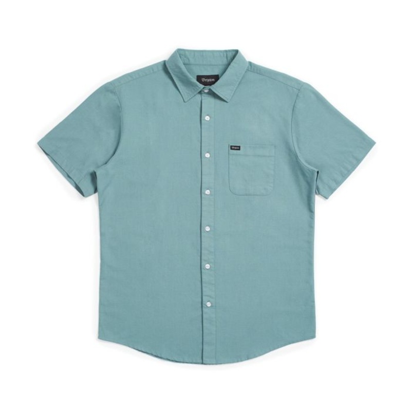 CHARTER OXFORD S/S WOVEN JADE MED