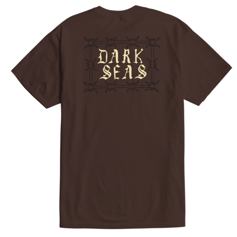 DARK SEAS KEEP OUT TEE JAVA BROWN MEDIUM