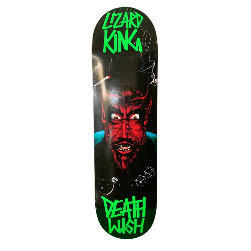 Deathwish Lizard King White Devil 8.25 Classic Skateboard Deck