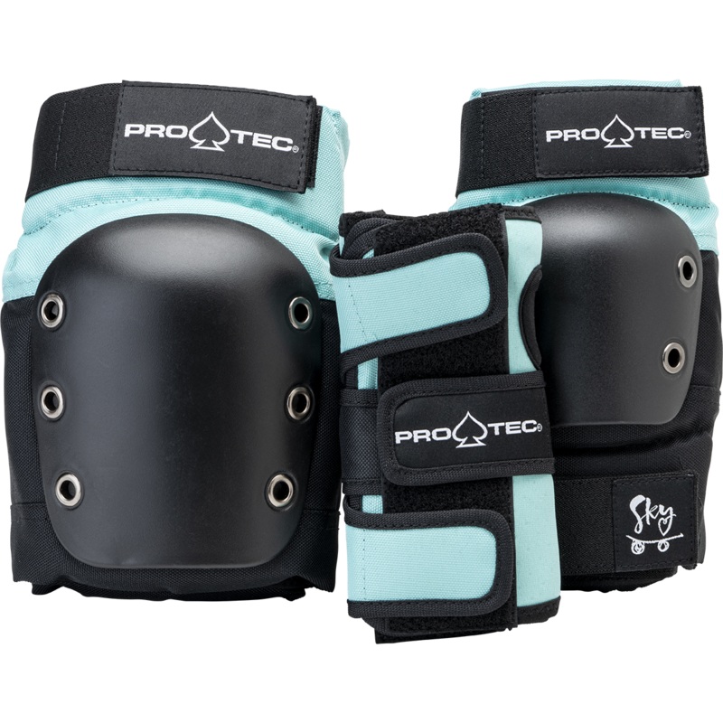 PRO-TEC – JUNIOR 3-PACK PAD SET BLACK/BLUE YOUTH SMALL