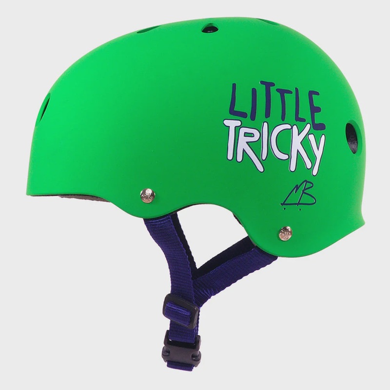 Triple 8 Little Tricky Dual Certified Helmet w/EPS -Green Matte YL
