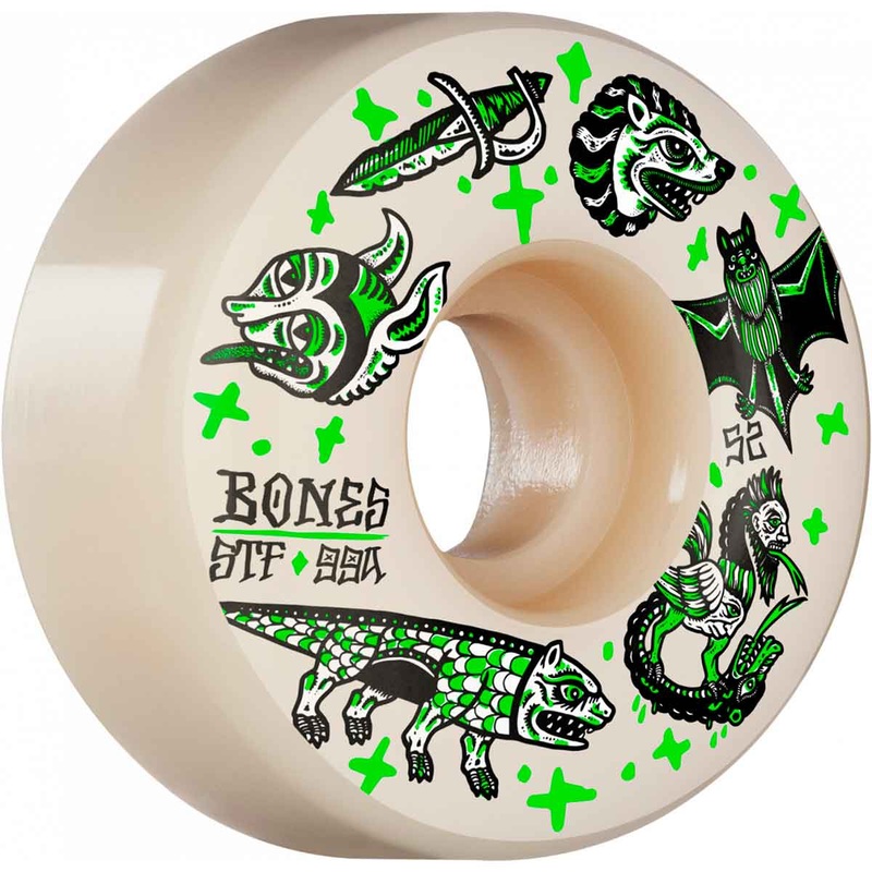 BONES STF WHEEL – DARK KNIGHTS V1 STANDARD 99A (53MM) 52MM