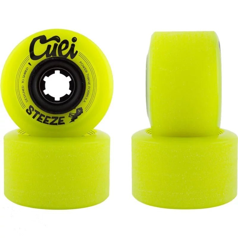 Cuei: 70mm Steeze Power Thane Longboard Skateboard Wheels 75a Power Thane- Yellow