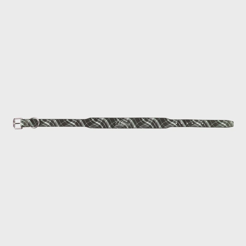 Dime Best Friend Pet Collar – Black Plaid Small