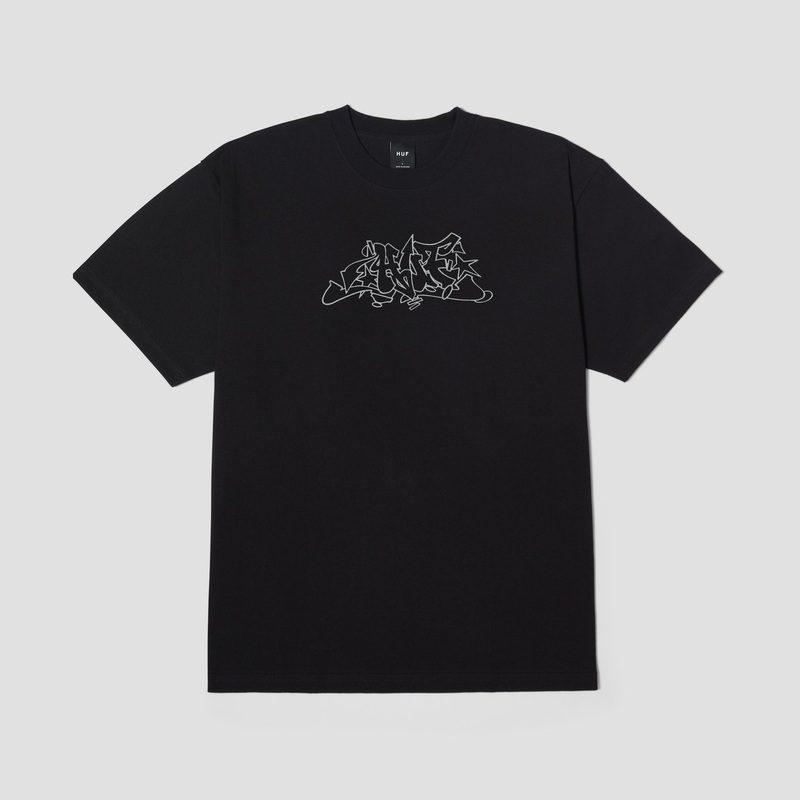 HUF OUTLINES T-SHIRT BLACK MEDIUM