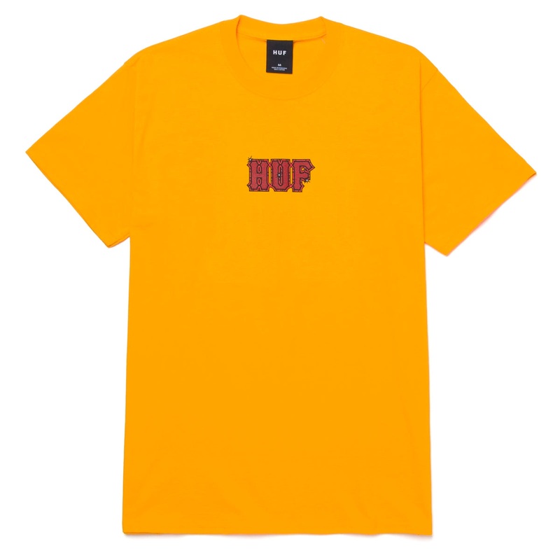 HUF T-SHIRT – AMAZING H GOLD SMALL
