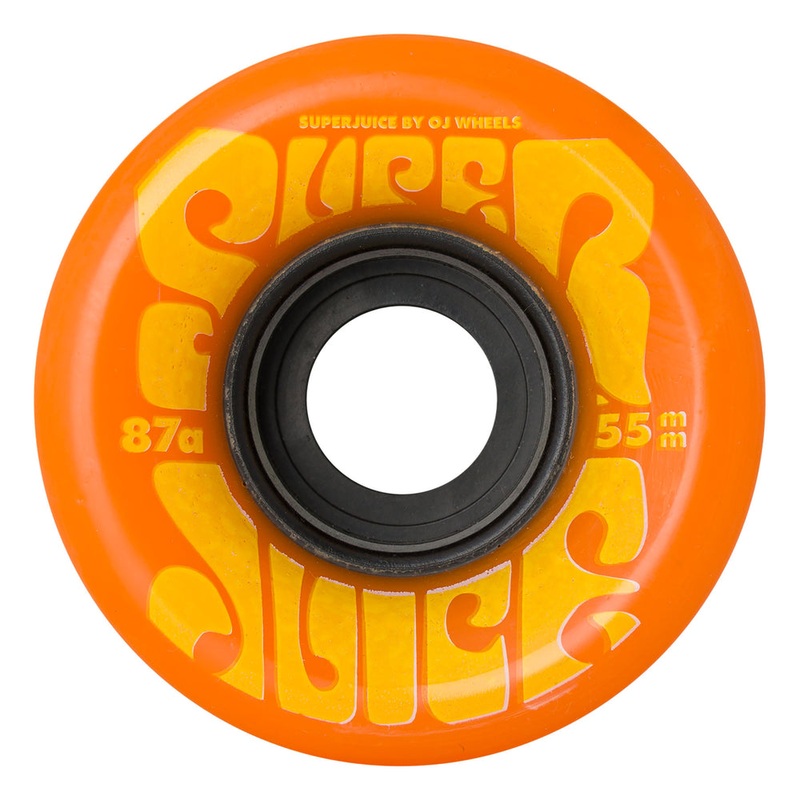 OJ WHEELS MINI SUPER JUICE ORANGE/YELLOW 87A (55MM/60MM) 55MM