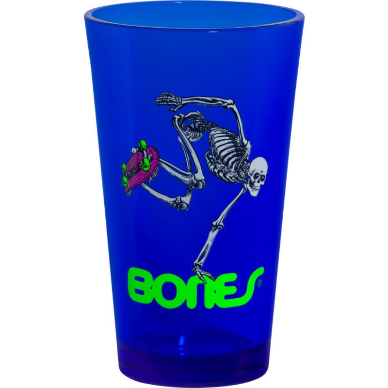 POWELL-PERALTA SKATEBOARD SKELETON BLACKLIGHT PINT GLASS