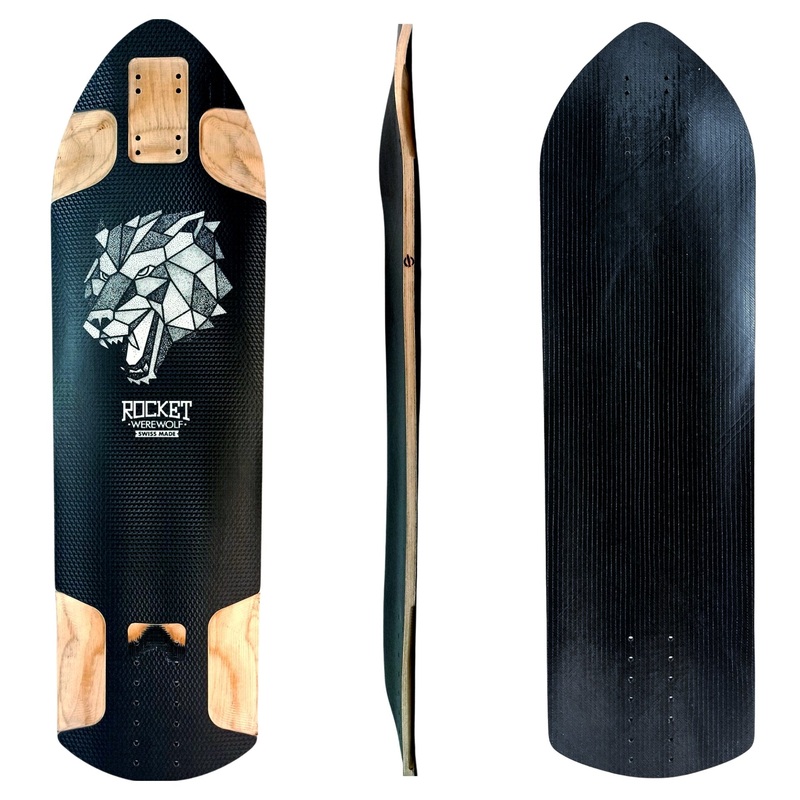 Rocket: Werewolf Longboard Skateboard Deck