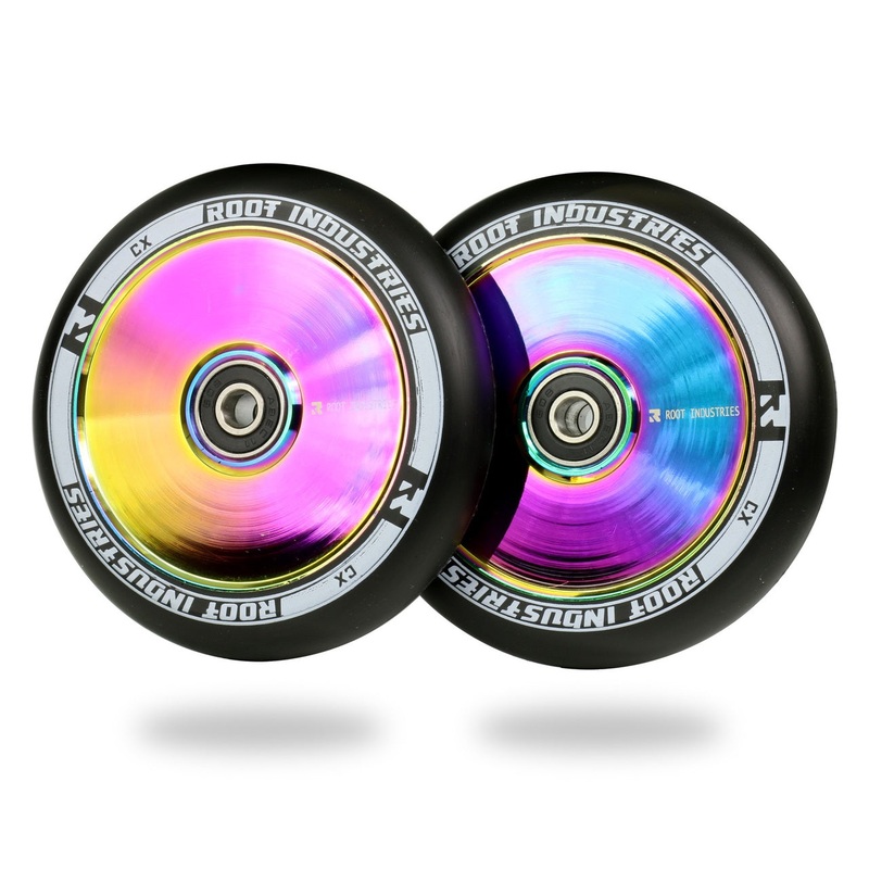 Root Industries Air Wheels 110mm – Black/Rocket Fuel (Pair)