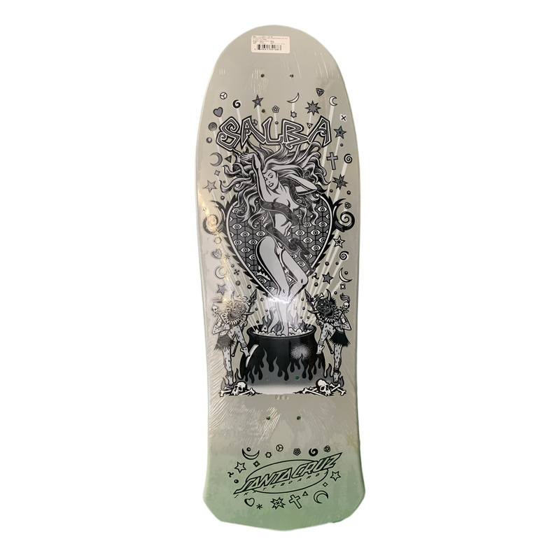 Santa Cruz Salba Witch Doctor Dust to Dust Black/Grey 9.5″ 2007 Reissue Classic Skateboard Deck