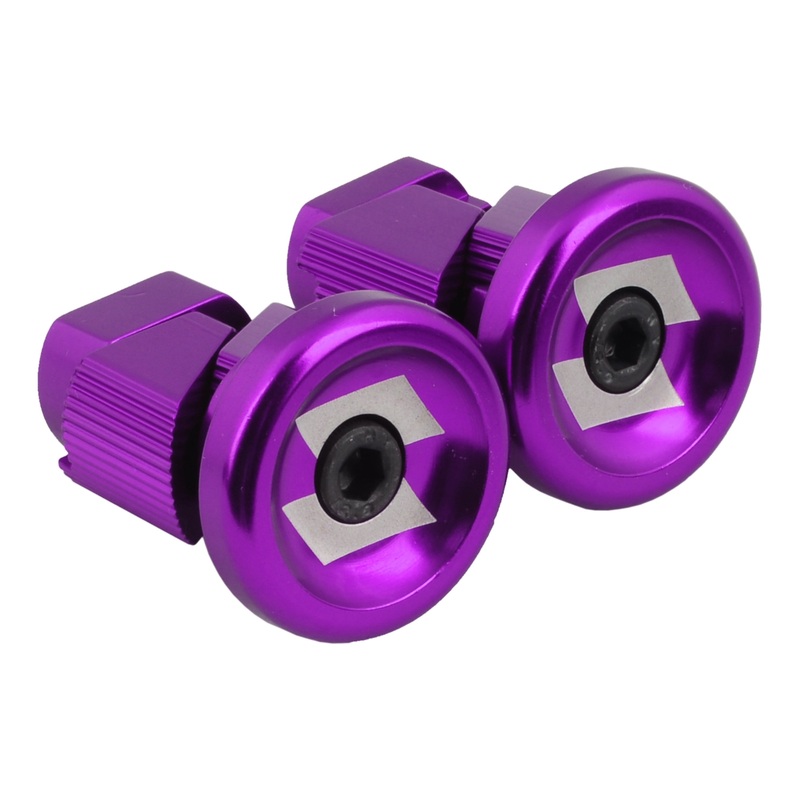 Snafu Stubby Alloy Bar Ends – Purple