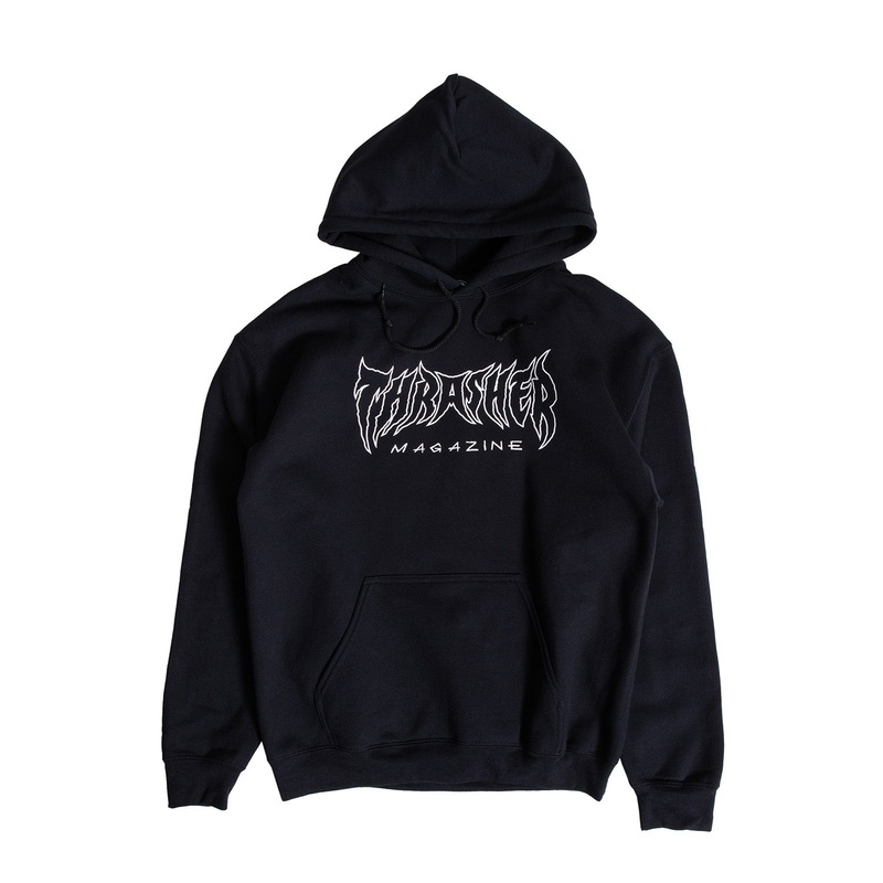Thrasher Metal Hooded Sweatshirt M Black/White