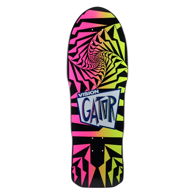 Vision Gator II Skateboard Deck – 10.25 Black/Pink Fade