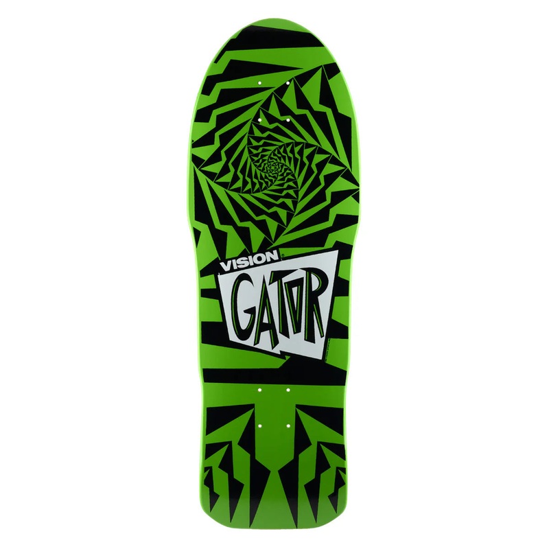 Vision Gator II Skateboard Deck – 10.25 Green/Black